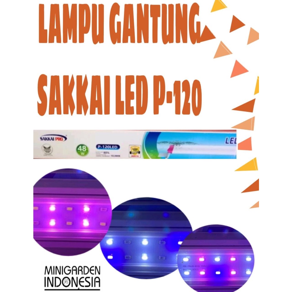 SAKKAI PRO P-120LED 48W LED LAMP AQUASCAPE &amp; ARWANA LAMPU LED AQUARIUM