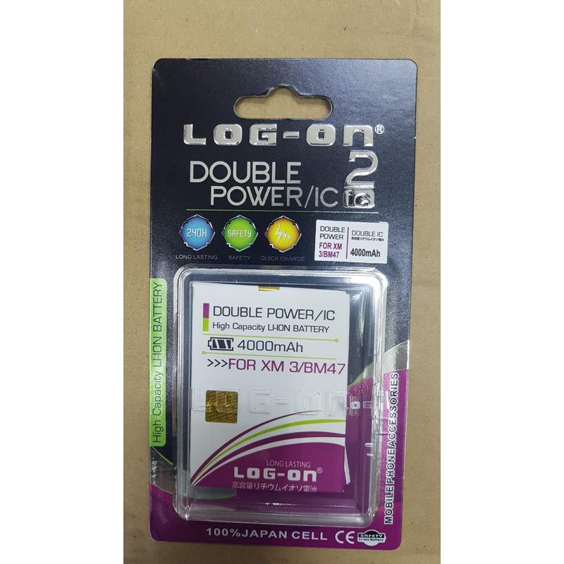 Batre Baterai Double Power Logon Xiaomi Redmi 3 3s 3 pro 4X BM47 BM-47 BM 47