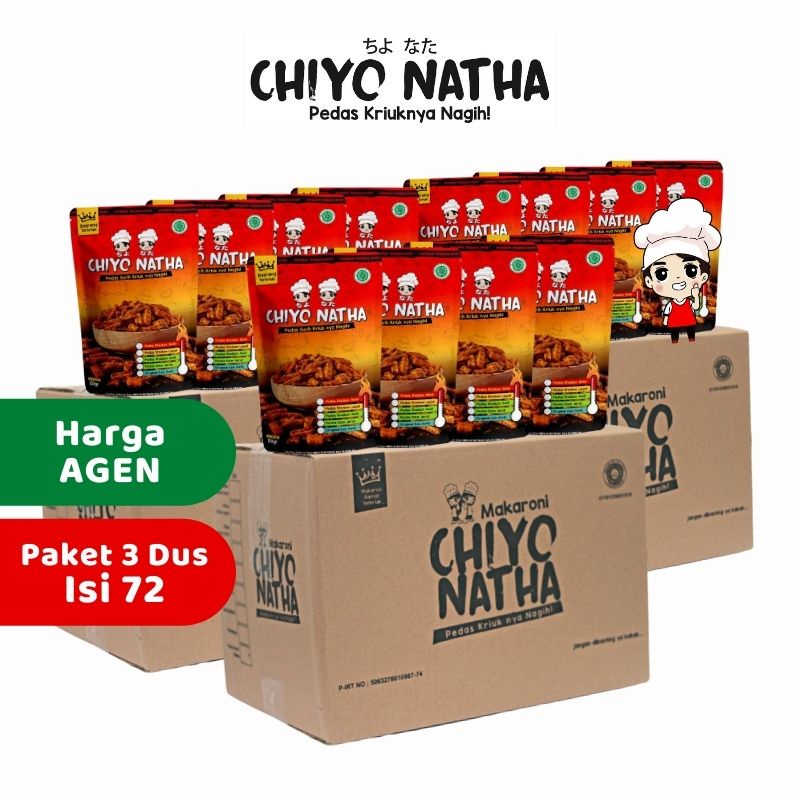 

Paket 3 Dus (isi 72) Basreng Chiyo Natha Makanan Ringan Cemilan Pedas Kriuk