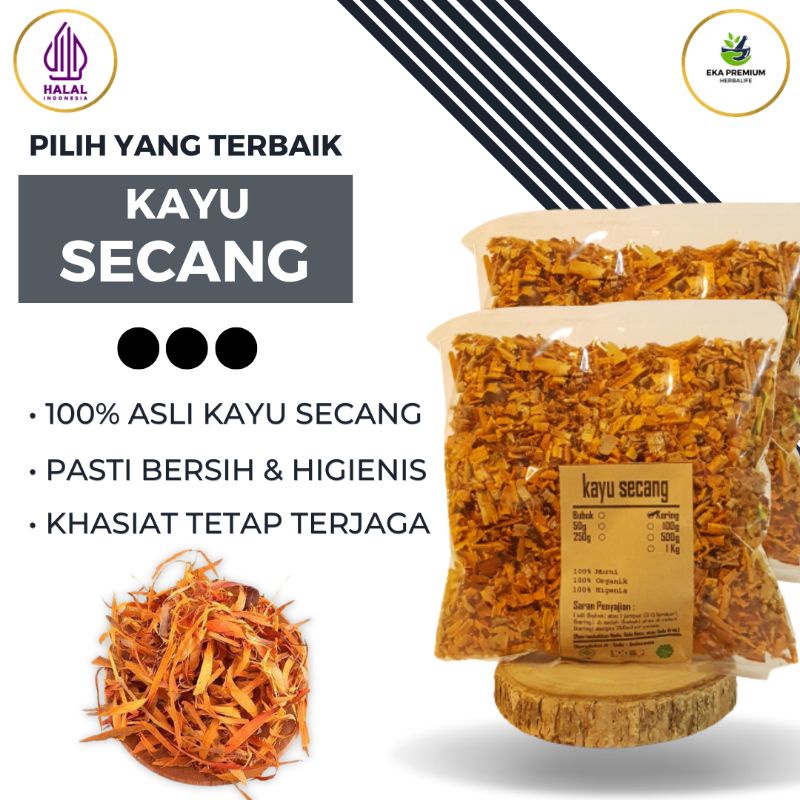 

KAYU SECANG MERAH Serut Kering Asli Organik Rempah Rempah Murni Khas Minuman Ramuan Herbal Bahan Jamu Tradisional Menyembuhkan Nyeri Jerawat Diare Gula Darah