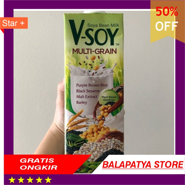 

CUMA HARI INI SAJA!!! 50 Off V-soy Multigrain dan Original susu kacang kedelai UHT 1000 ML
