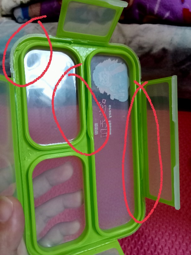 Kotak Bekal Makanan Lunch Box Yooyee Mini 3 Sekat Tempat Penyimpan Makanan Anti Tumpah