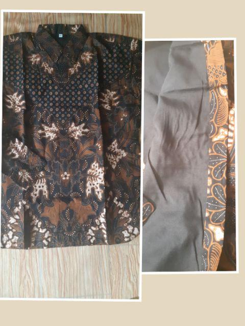 Kemeja Batik Perwira Full Furing Katun Halus Ori Solo