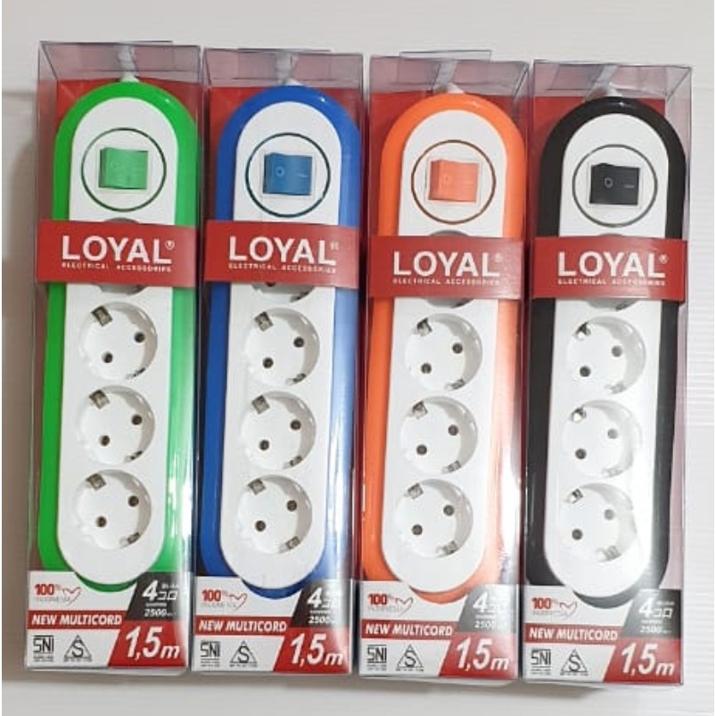 LY-264 NO USB 4 Lbg 1.5m LOYAL Stop Kontak Arde PREMIUM / Colokan