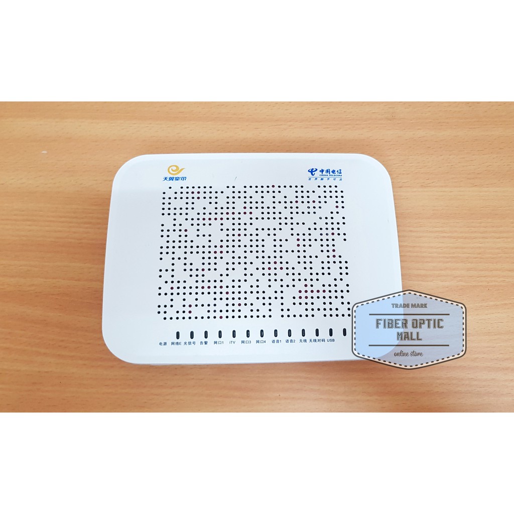 EPON ONU ONT ZTE F460 v3 WIFI Support HIOSO bukan baru dengan Adaptor