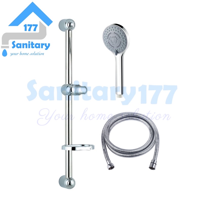 Tiang HandShower 5in1 Murah T8110 -Hand Shower Set Mandi semprotan 5fungsi spray mandi sower tiang hole minimalis /S3-P15