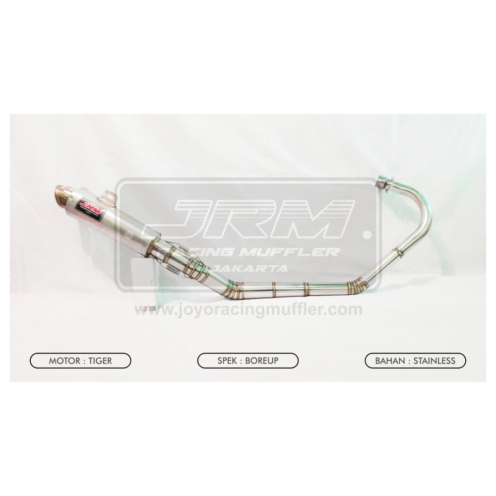 Knalpot JRM Joyo Racing Muffler - TIGER BOREUP STAINLESS