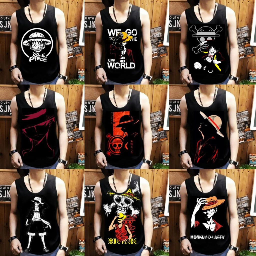 Singlet Luffy / Singlet Pria Motif Baru gambar LUFFY Welcome Reseller