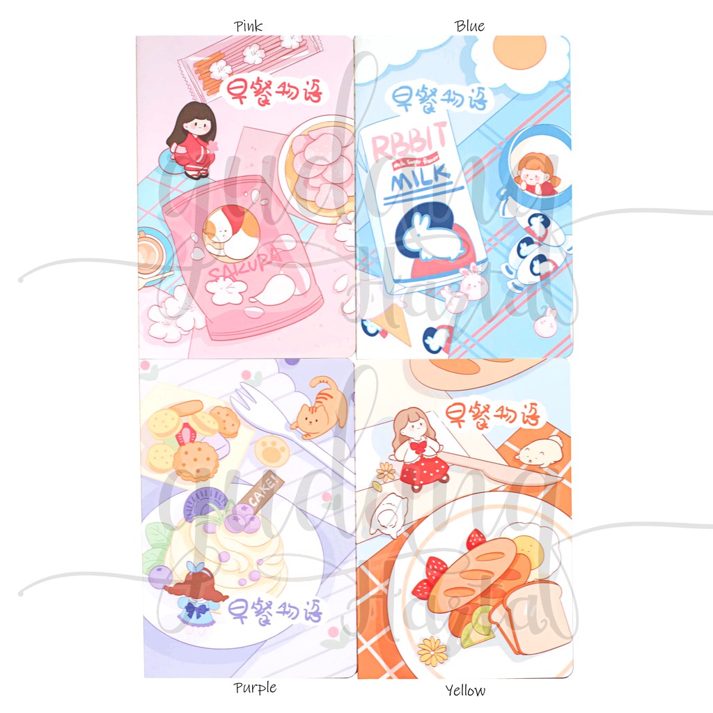 

Notebook A5 Breakfast Time Buku Tulis Catatan Note Lucu GH 308128