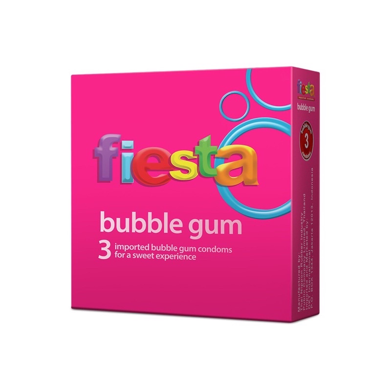 Kondom sutra fiesta bubble gum isi 3