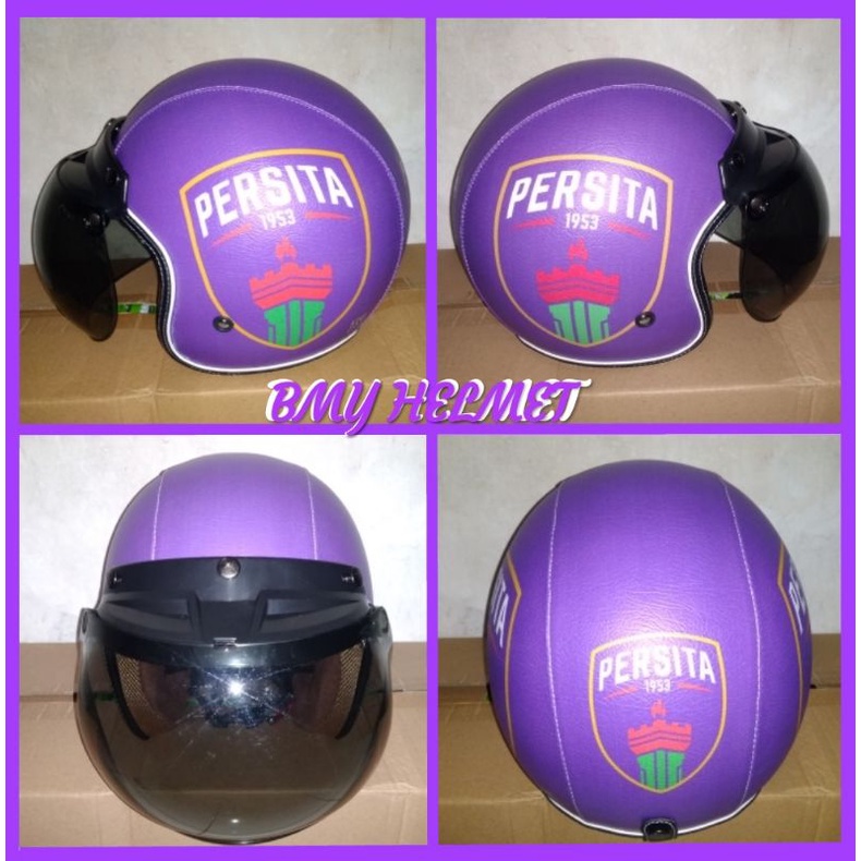 helm bogo retro dewasa motif persita