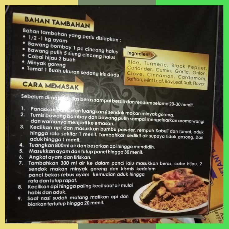 

Merhan Beras Basmati Dan Bumbu Kabuli