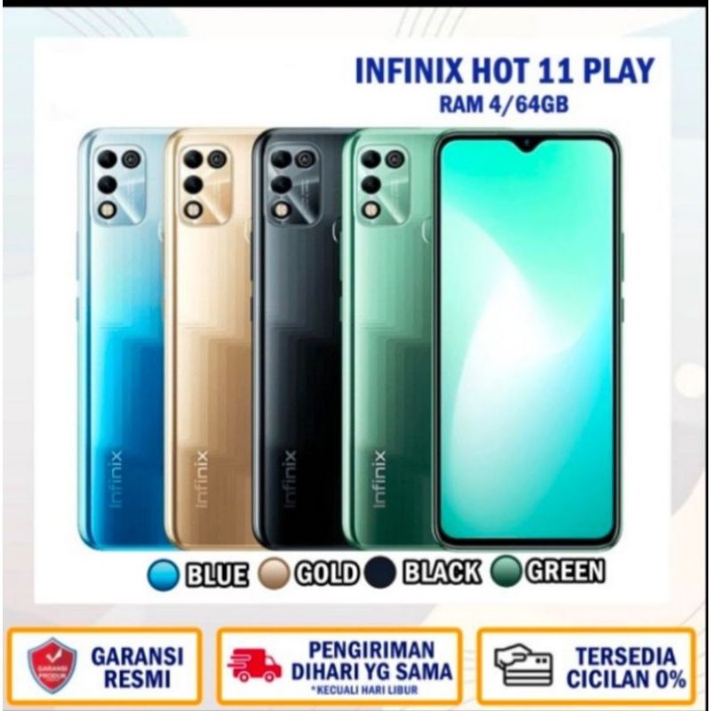 Infinix Hot 11 play baterai 6000mAh