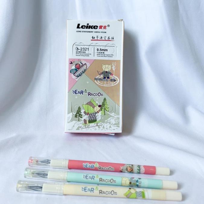 

pulpen beruang dan rakun LEIKE lucu imut bolpen pen pena READY COD ter