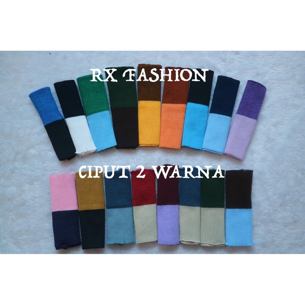 RX Fashion - Ciput Rajut 2 warna bandana -N2-2