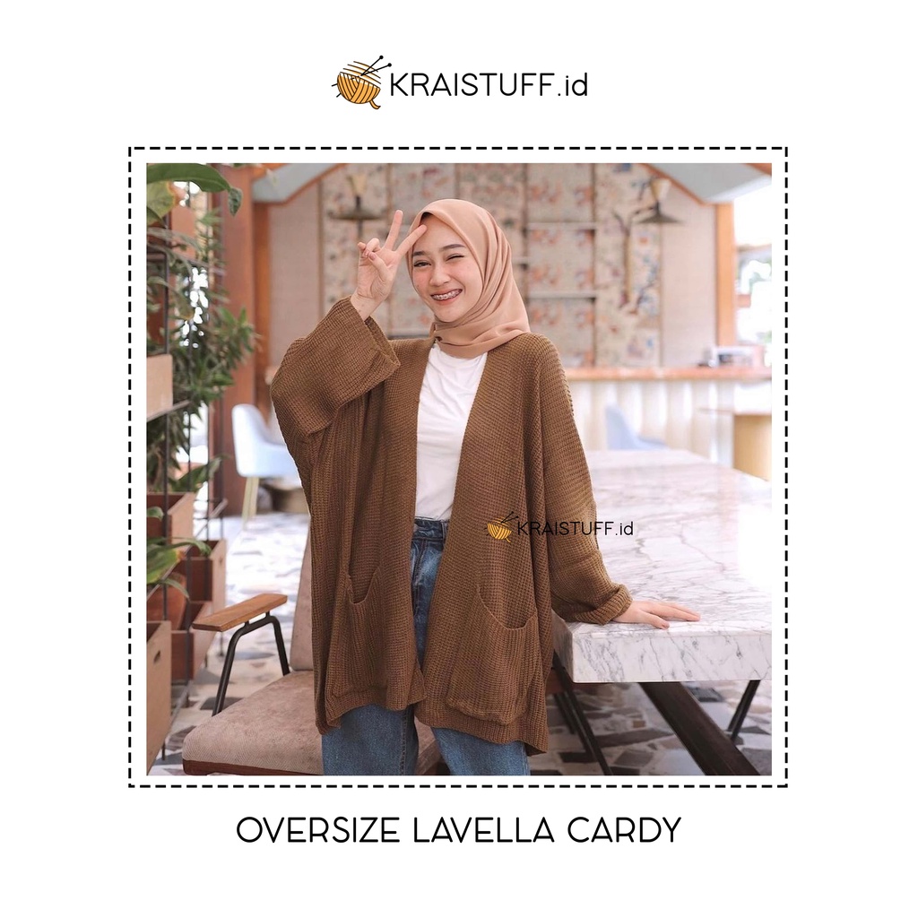 KRAF OVERSIZE LAVELLA CARDIGAN RAJUT LOOCY CARDI OVERSIZE CARDIGAN