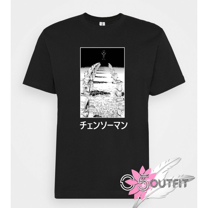 KAOS CHAINSAWMAN ASTRONAUT HALF BODY PRAYING - BAJU CHAINSAWMAN