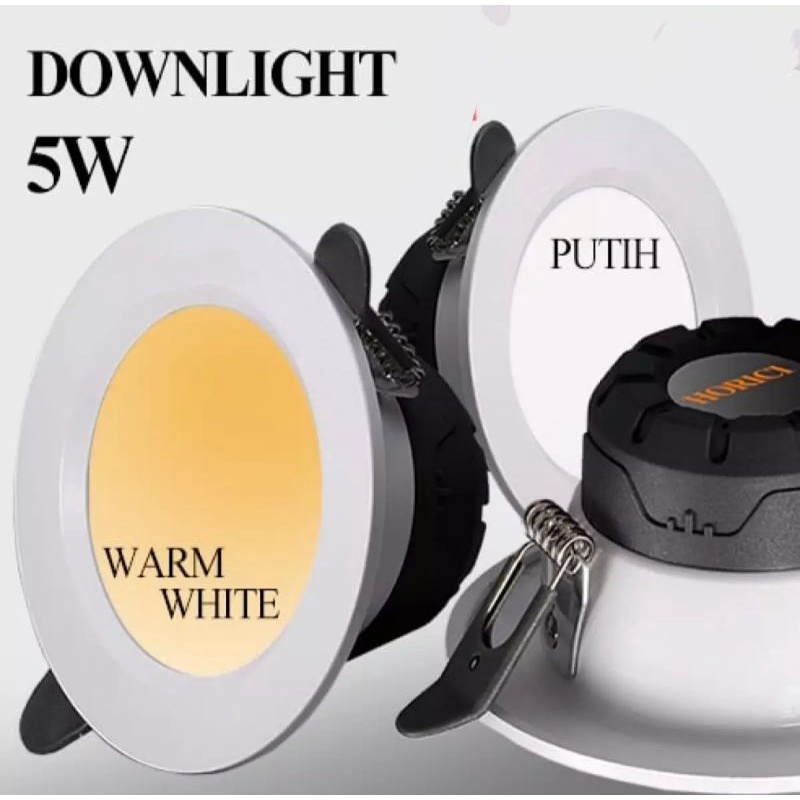 Lampu Downlight LED plafon 6W full terang .220V