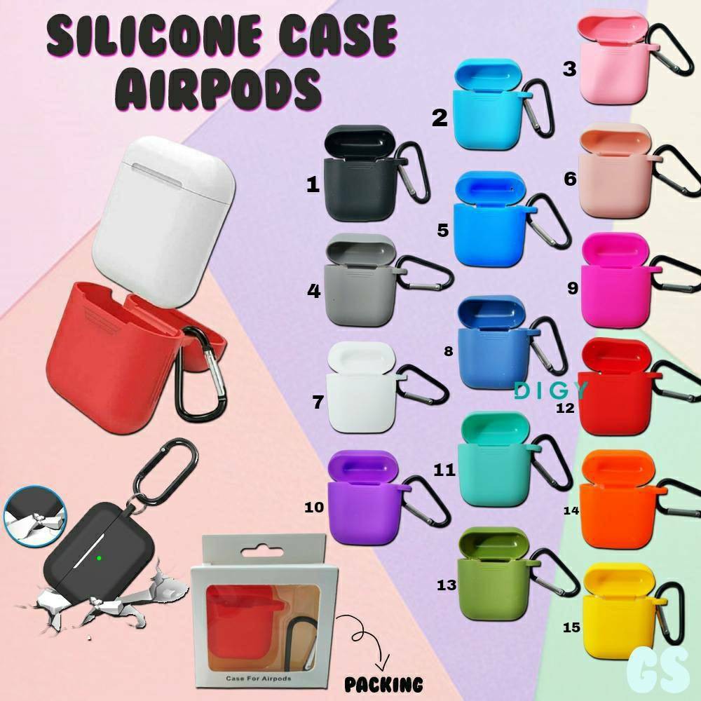 Promo termurah  Casing Silikon Lembut Airpods Case Packing kotak