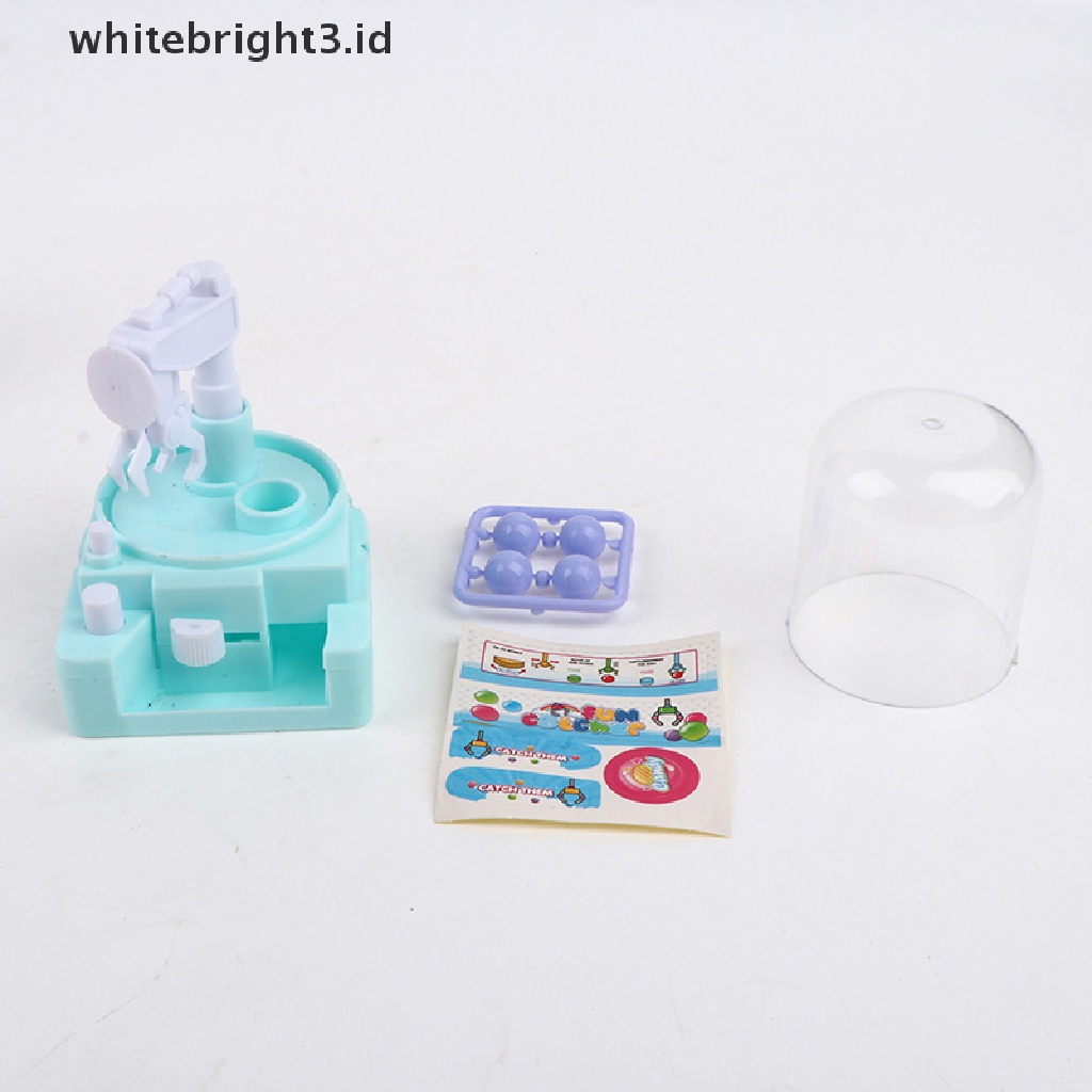 (whitebright3.id) Mainan Interaktif Mesin Capit Boneka Mini Untuk Anak