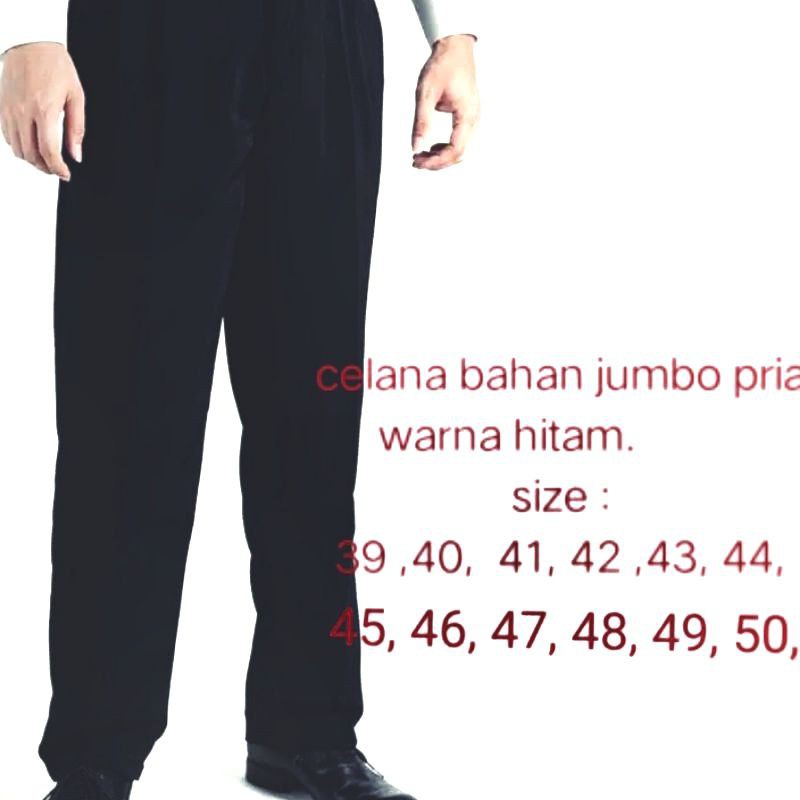 celana bahan jumbo pria | celana bahan big size | celana bahan reguler jumbo | celana bahan rempel