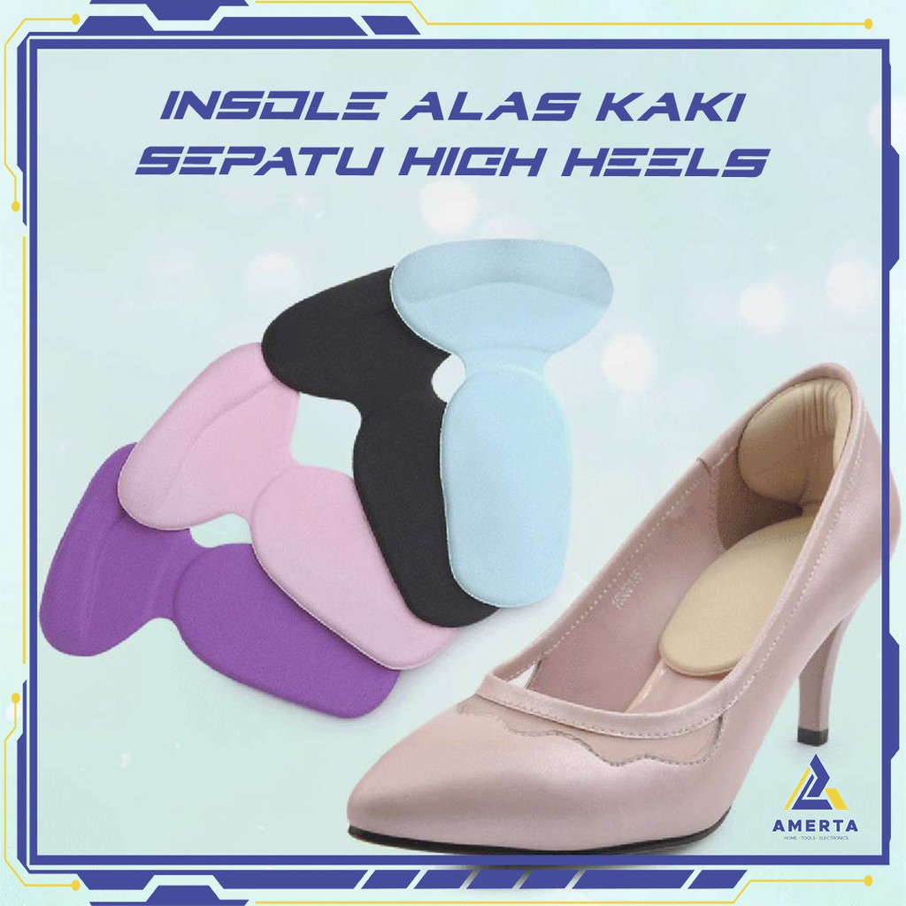 Insole Alas Kaki High Heels Liner Grip Wanita