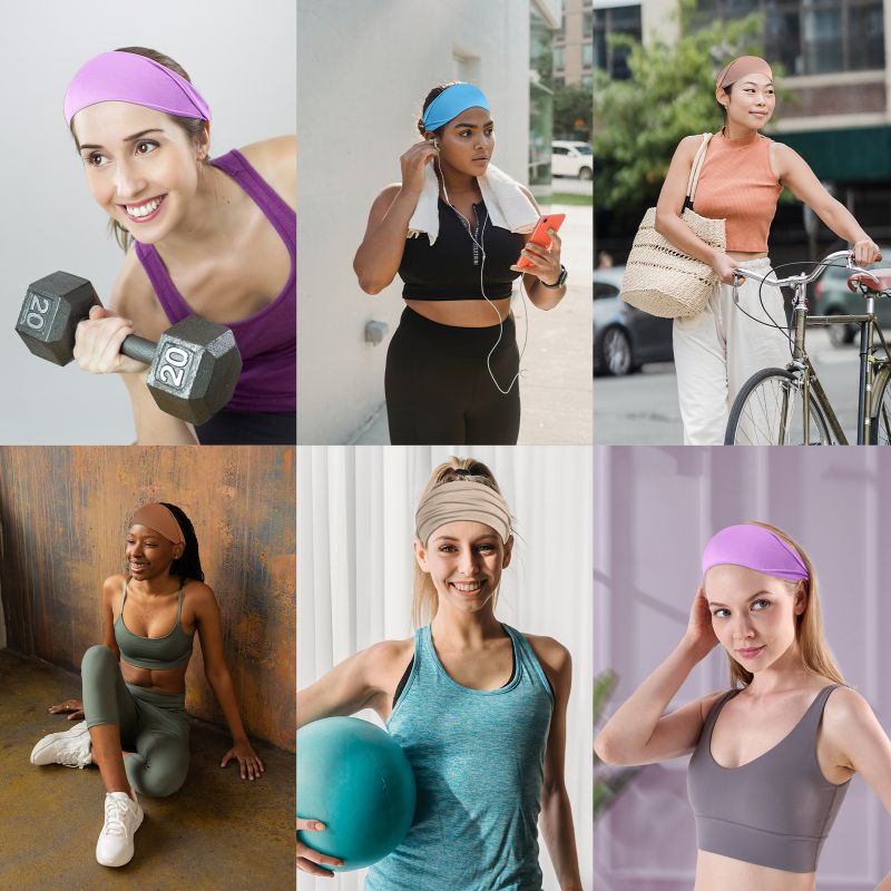 Ikat Kepala Running Olahraga/Quick Dry Head Band/HandBand Sport Pria Wanita Untuk Gym Yoga