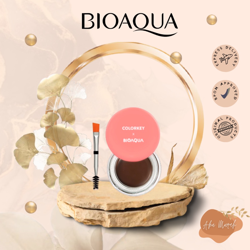 ✨ AKU MURAH ✨BIOAQUA X Colorkey Paint Your Eyebrow Gel Cream