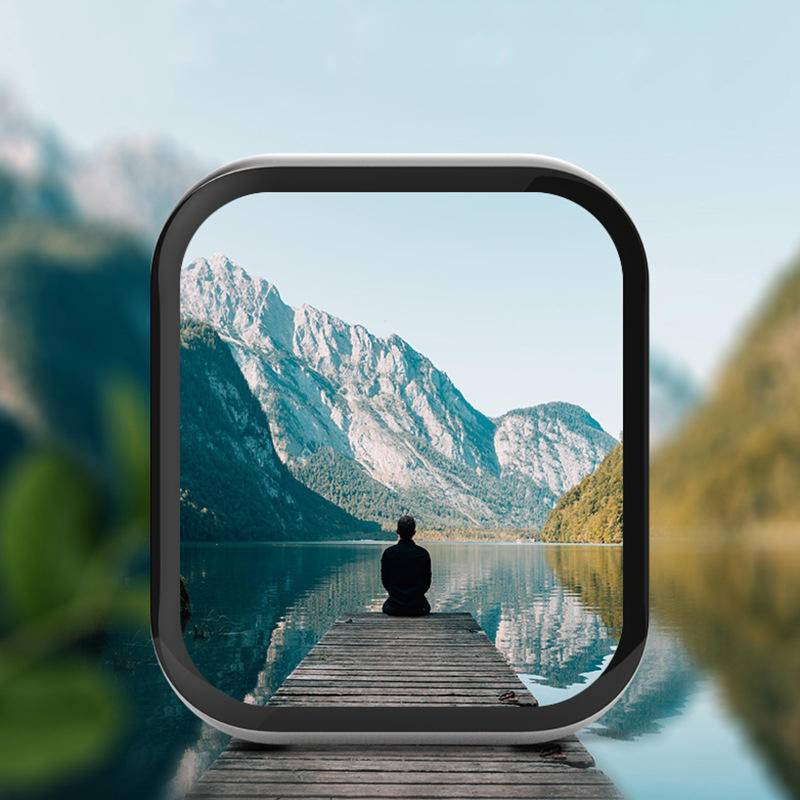 Pelindung Layar Tempered Glass 9d Bening Transparan 42mm / 46mm Untuk Oppo Watch 2