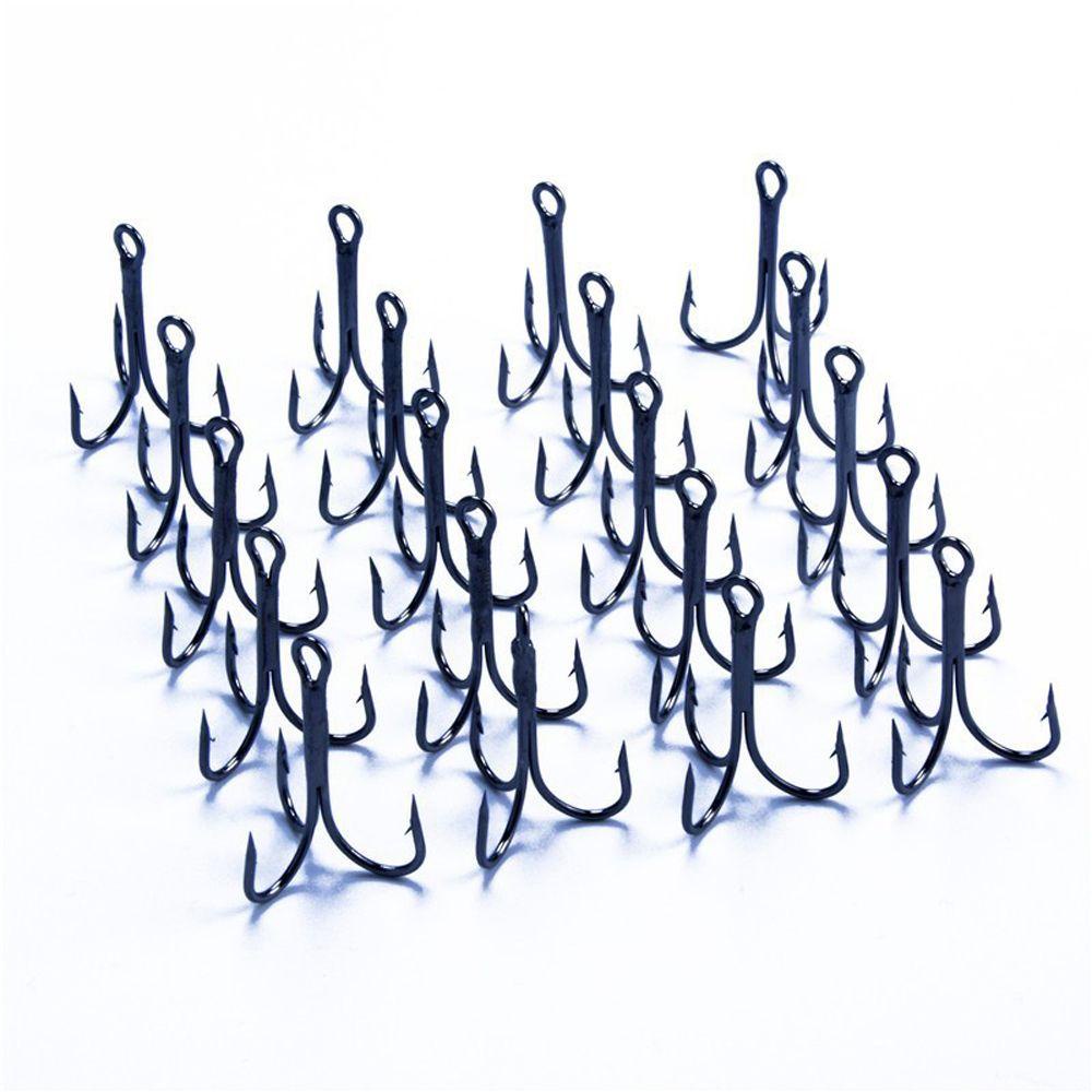 Nanas 20PCS/Set Kail Pancing Mode Tahan Lama Olahraga Luar Ruangan Treble Jig