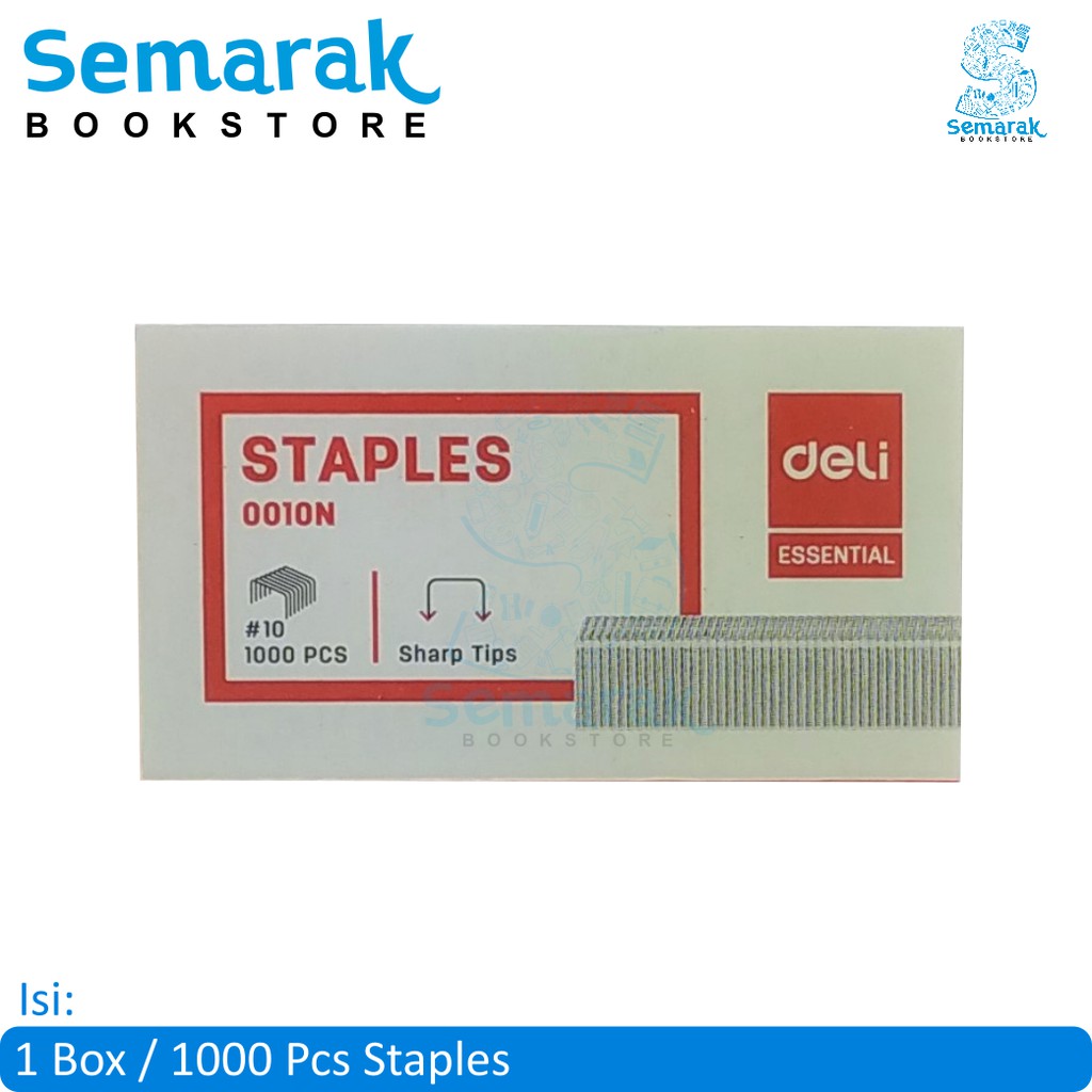 

isi Staples Deli 0010N [1 Box @1000Pcs]