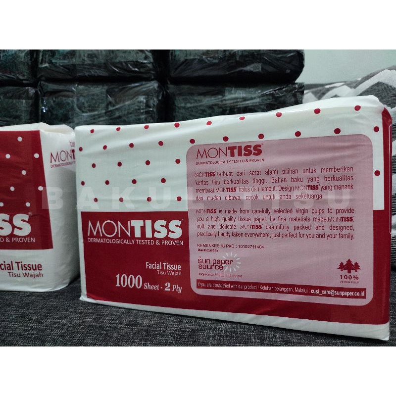 Facial Tissue Montiss 1000 gr 1000 sheet / Tisu Wajah / Tisu murah-3