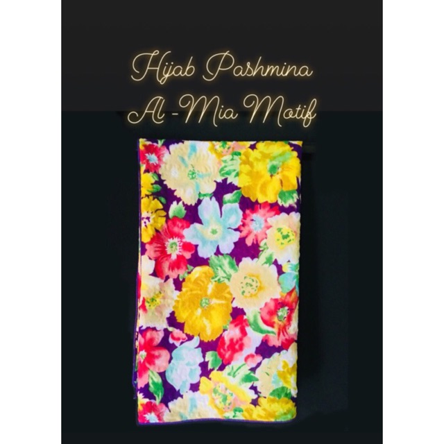 Hijab Pasmina Flowers Al Mia