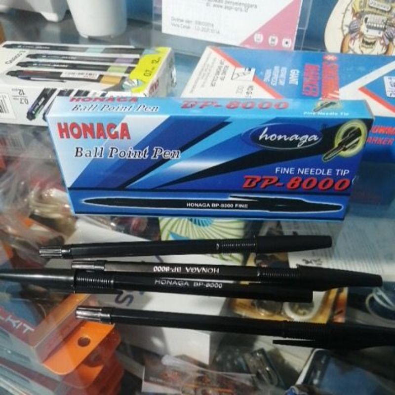 

Pulpen honaga bp-8000 per pack 12pcs