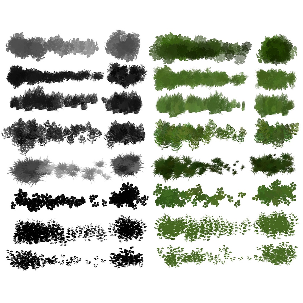 Procreate Brush - Garden Brushes Speedpaint