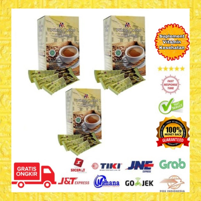 

white coffee kk ginseng Kopi jahe sehat untuk kesehatan Original 3 box