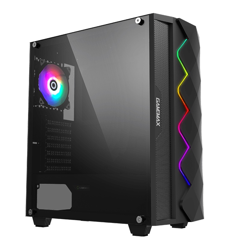 Gamemax Diamond COC PC Case with COC Turbo Fan Tempered Glass