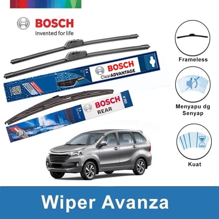 Jual Paket Wifer Mobil Grand All New Avanza Xenia Veloz On Original Bosch Clear Advantage