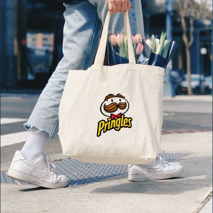 Tote Bag Canvas PRINGLE / Tas Nudie Canvas / Tote Bag Kanvas / TIPE A