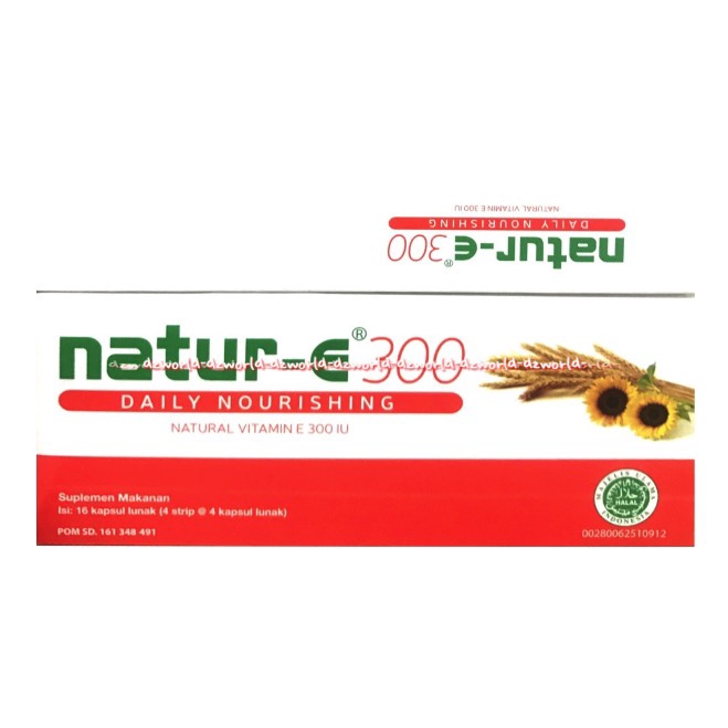 Natur-E 300 IU 32kapsul Daily Nourishing Natural Vitamin E Nature E Orange Memelihara Kesehatan Kulit Vit E 32 Kapsul