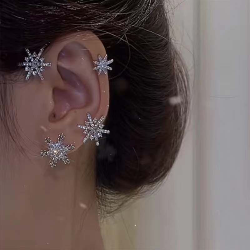 Anting Klip Telinga Model Butterfly Aksen Mutiara Kristal Untuk Wanita