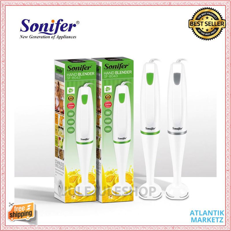 Sonifer SF-8043 Hand Blender Tangan 200W Penghalus Makanan