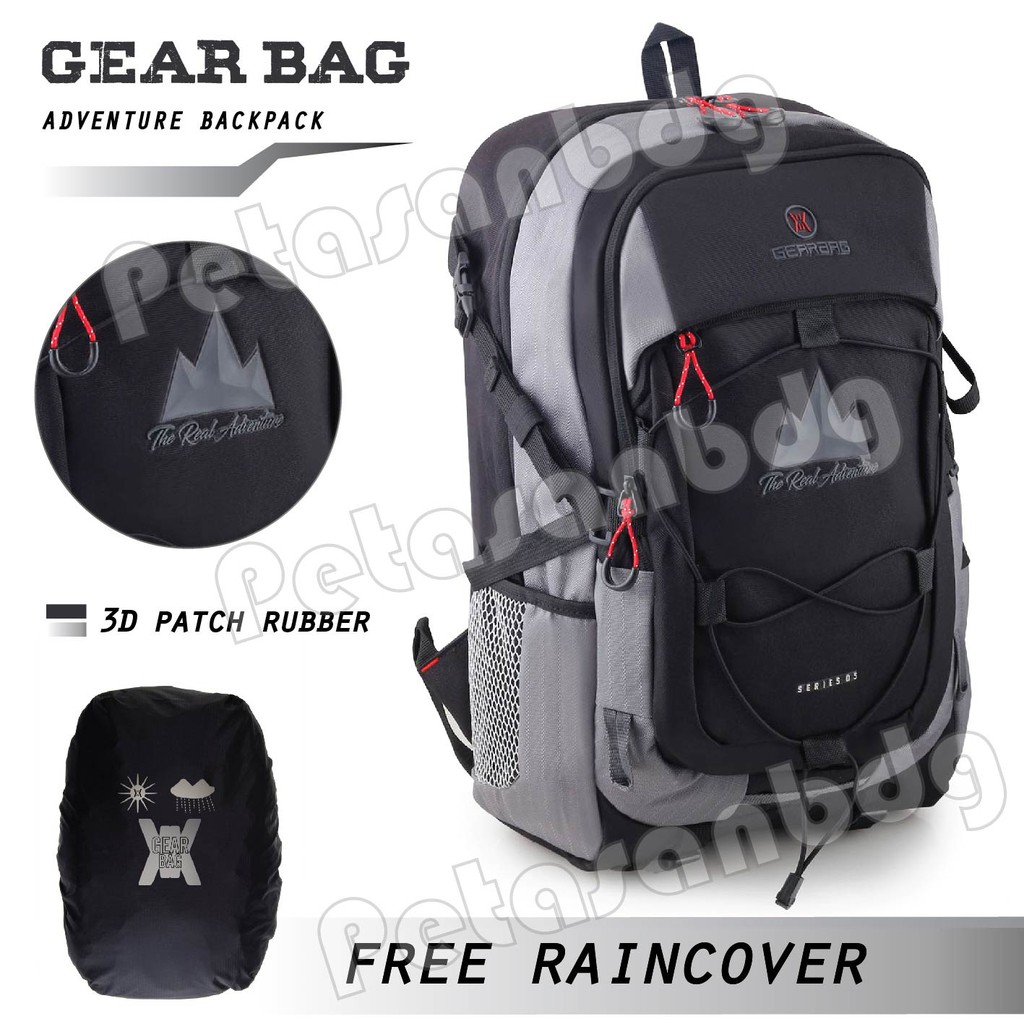 PTS Tas Ransel Gear Bag 13089 - The Real Adventure .PTS Laptop Backpack 13089 + FREE Raincover