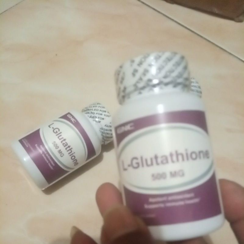 GNC L-Glutathione 500mg Asli Obat Pemutih Badan Dan Wajah Original