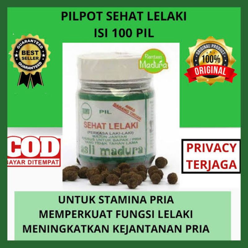 Obat Pil Jamu Herbal Sehat Lelaki Pilpot Penambah Stamina gairah Pria Kuat Tahan Lama Asli Madura