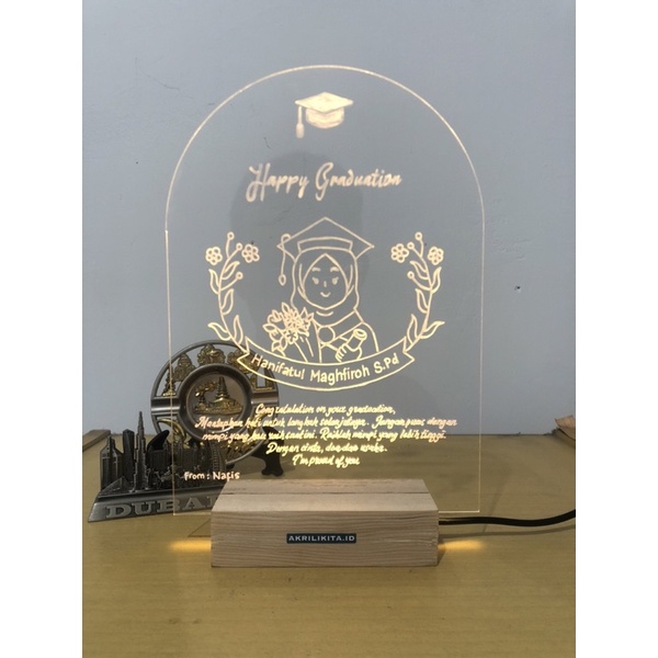 AKRILIK CUSTOM WISUDA LED