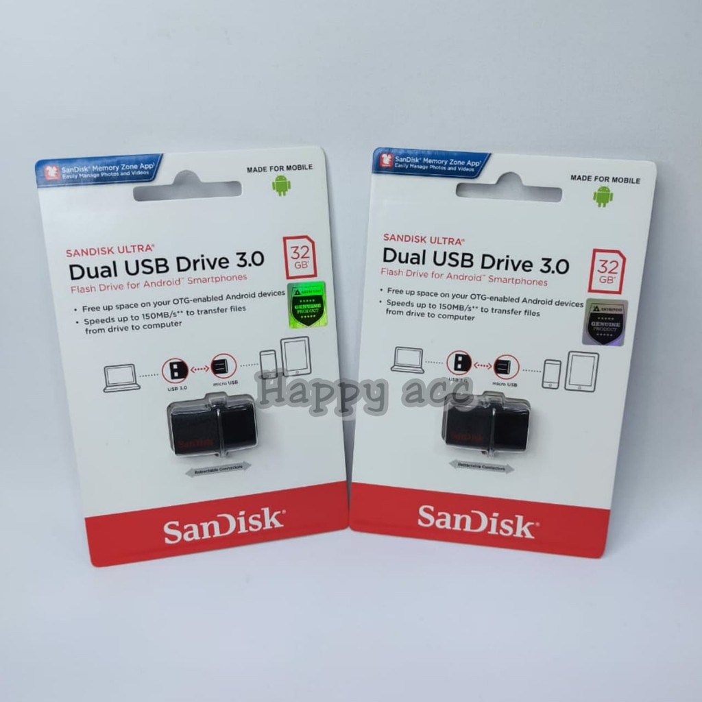 SanDisk OTG 32GB USB/FLASDISK SANDISK OTG 32GB ORIGINAL 100%