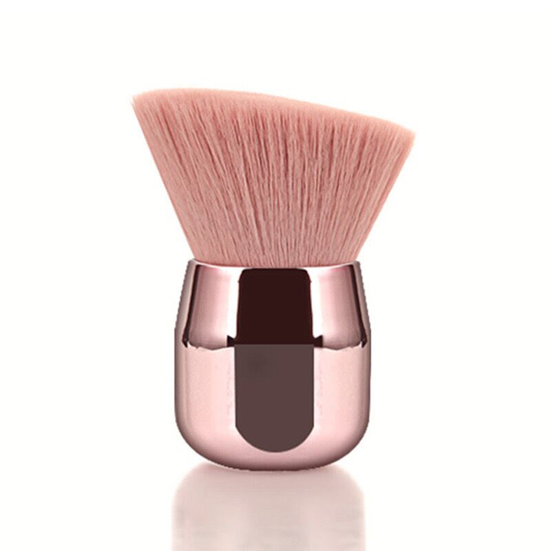 Brush makeup Kepala Jamur Warna pink Untuk Bedak / blush On