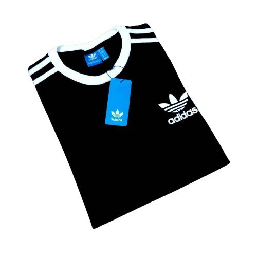 ADIDAS T-SHIRT PRIA CALIPORNIA LOGO BORDIR BLACK | BAJU ADIDAS | KAOS ADIDAS