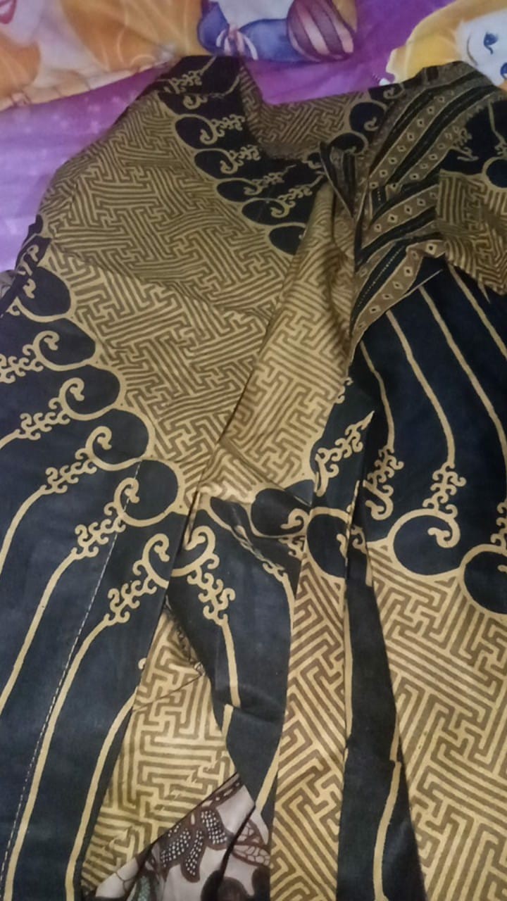 M-l-xl-xxl Batik Wanita Asj Sa Hrb026 Kenongo Kemeja Tosca Pendek